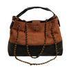 Fashion Bag Women's New Contrasting Color Retro Matte Chain Shoulder Underarm Bag Portable Messenger Bag Tide