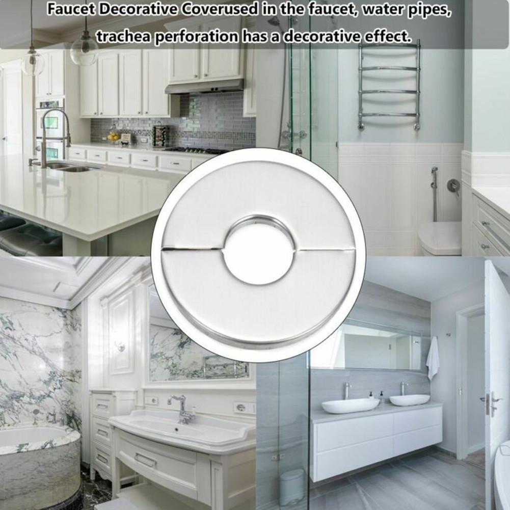 Protect and Decorate Bathroom Water Pipe with Stainless Steel Cover