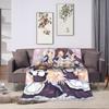 Chocola and Vanilla Catgirls Nekopara Anime Fleece Blankets  Awesome Throw Blanket for Home 125100cm Rug Piece