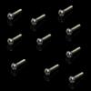 10x Clear Faceted Small Drawer Knob Cupboard Cabinet Pull Handle