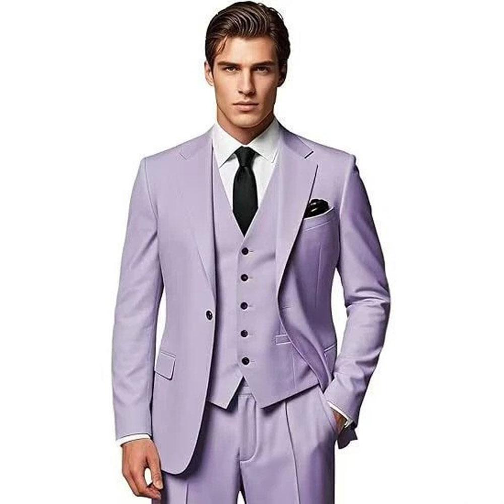 New Men`s Slim Fit Three Piece