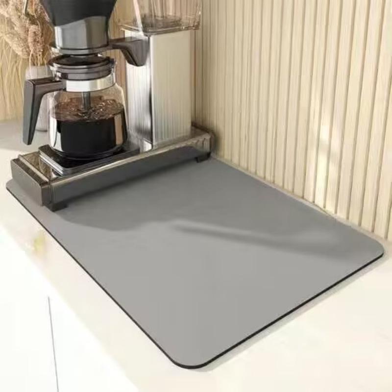 Große Küche Super Saugfähige Matte Kaffee Teller Abtropfmatte Trocknen Matte Schnell Trocknend Badezimmer Abfluss Pad Küche Wasserhahn Tischset