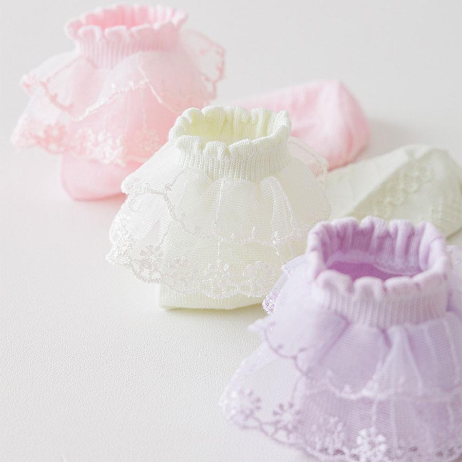 5 Pairs/Lot Girls Socks Summer New Mesh Cotton Thin Baby Socks Trendy Elastic White Lace Flowers Children Princess Socks