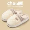 Household fluffy slippers winter thick bottom non-slip plush warm indoor cotton slippers winter