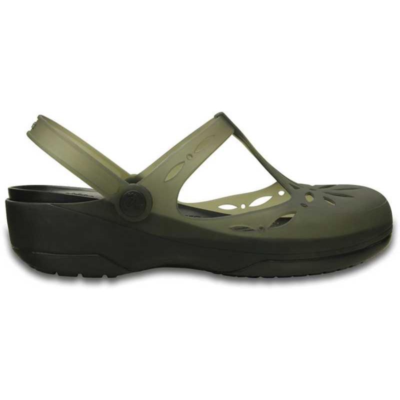 Crocs Carlie Minimalist Casual Jelly Soft Sole Sandals Women's Black