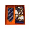 Aurora Knight Square Scarf & Striped Tie Set