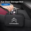 Car Hanging Storage Box Collapsible PU Leather Organizer Bag For C4 C3 C5 C1 C2 Berlingo Celysee Cactus Picasso Aircross