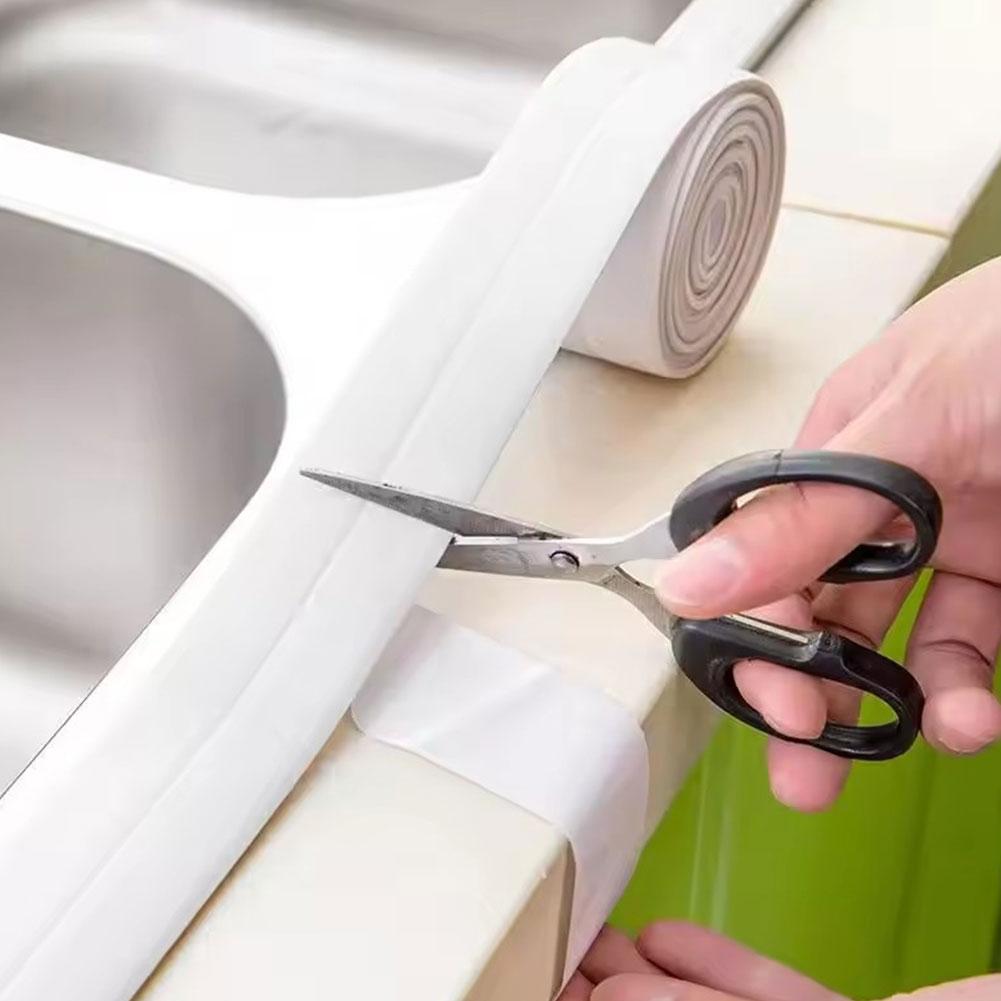 Bathroom Kitchen Sealing Tape Waterproof Border Tape In The Bath Anti-mildew Caulking Sealed Isolate Tape Sticker Mold Proof