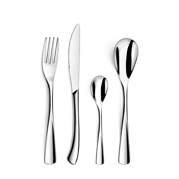 Couverts - AMEFA - Gamme Vision - 24 Pièces - Acier Inox - Finition Brillante