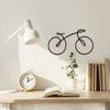 1Pc Iron Wall Decoration, Line Art Bicycle Wall Decor, Minimalist Wall Decor, Geometric Bicycle Sign, Home and Living Room Wall Decor, Gift.