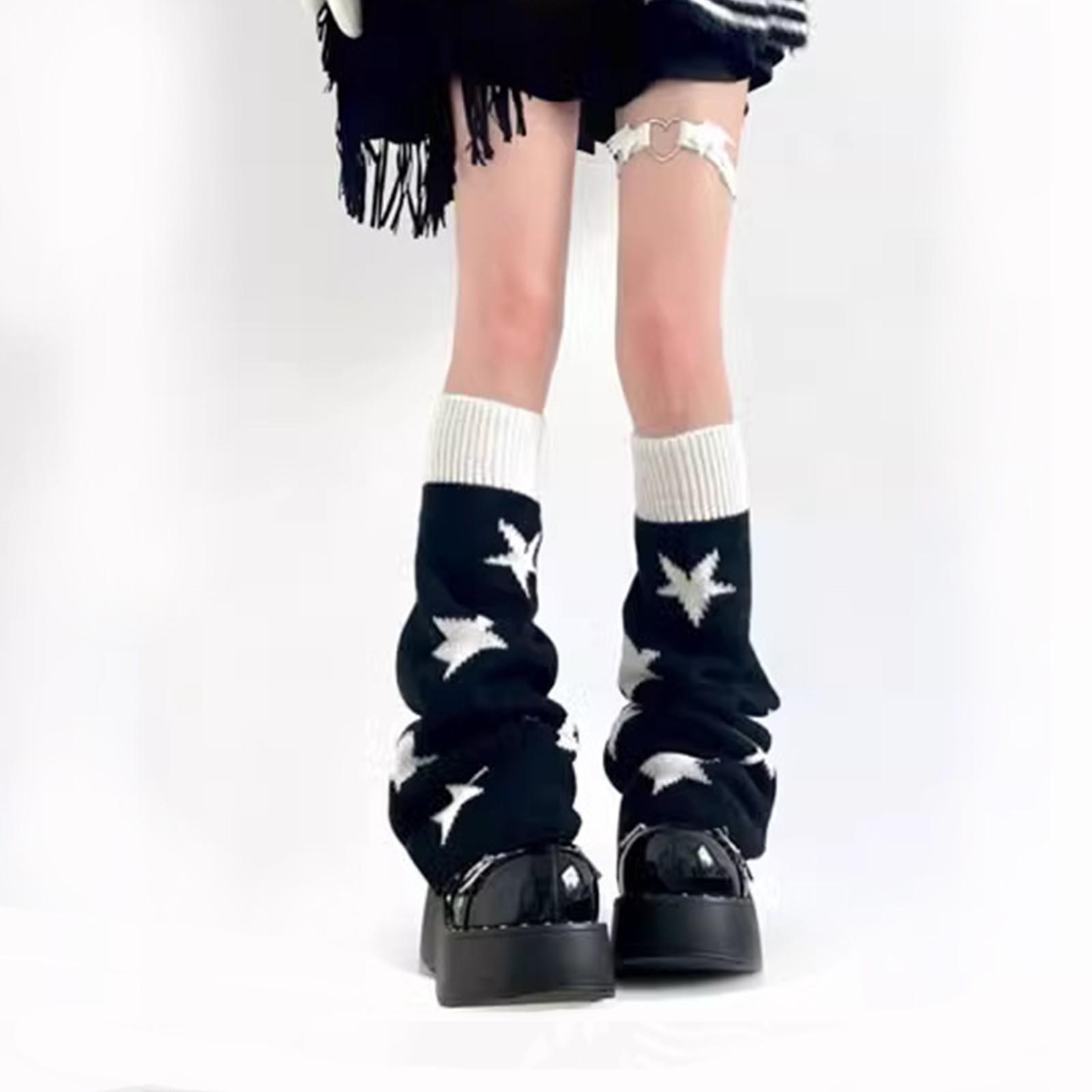 

Носки Retro Hot Girl Pile Socks Wide Leg Socks Двусторонние носки One Size