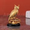 Fengshui Owl Statue Horned Owl of Wisdom Decorative Owl Showpiece Bird Statue for Car Dashboard Home Decor Living Room Decoration
