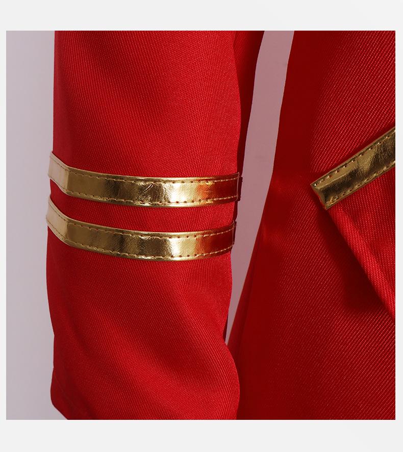 2022 Medieval Gold Trim Swallowtail Coat Halloween Costume