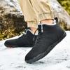 Winter Warm Cotton Shoes Outdoor Hiking Five-finger Shoes Piled and Thickened Medium Help Male and Female Couples Large Size Snow Boots