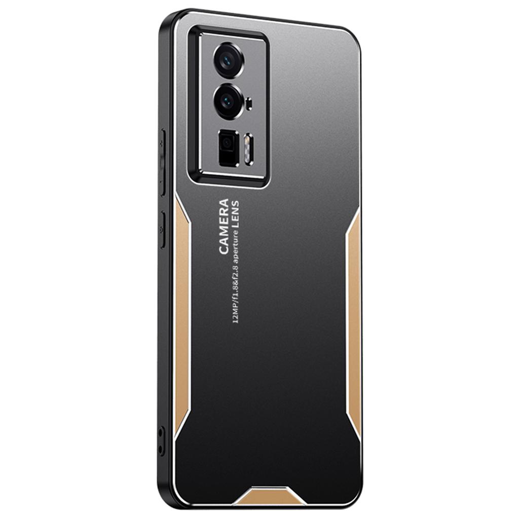 For Xiaomi Redmi K60 5G Phone Case Metal+TPU+PC Cover Camera Lens Protection