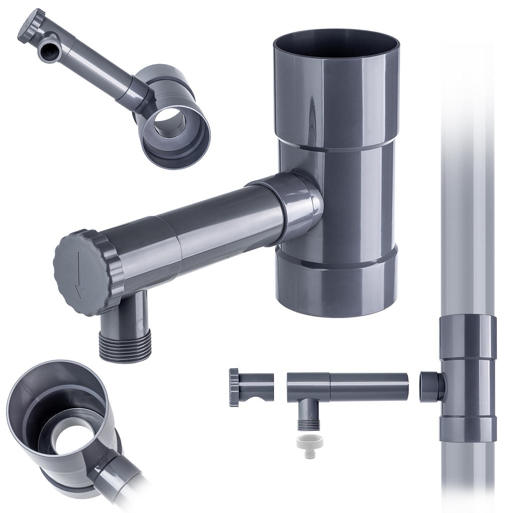 KADAX Rainwater Collector With Valve Gray