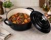 ENAMELED CAST IRON POT 24cm 4.2L BLACK 7758