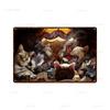 Dog Playing Poker Game Game Poster Tin Sign Cafe bar Home Wall Art Decoration Retro Metal Tin Sign 8x12 inch