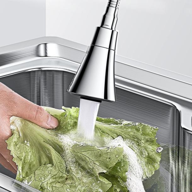 Flexible Kitchen Faucet Sink Mixer Tap Sprayer Head Filtered Water Tap Faucet Nozzle 360 Degree Rotating Filter Extension