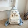 Schoolbag Sweet Cartoon Love Printed Backpack Korean Niche Design Cat Backpack Large Capacity Leisure Travel Bag