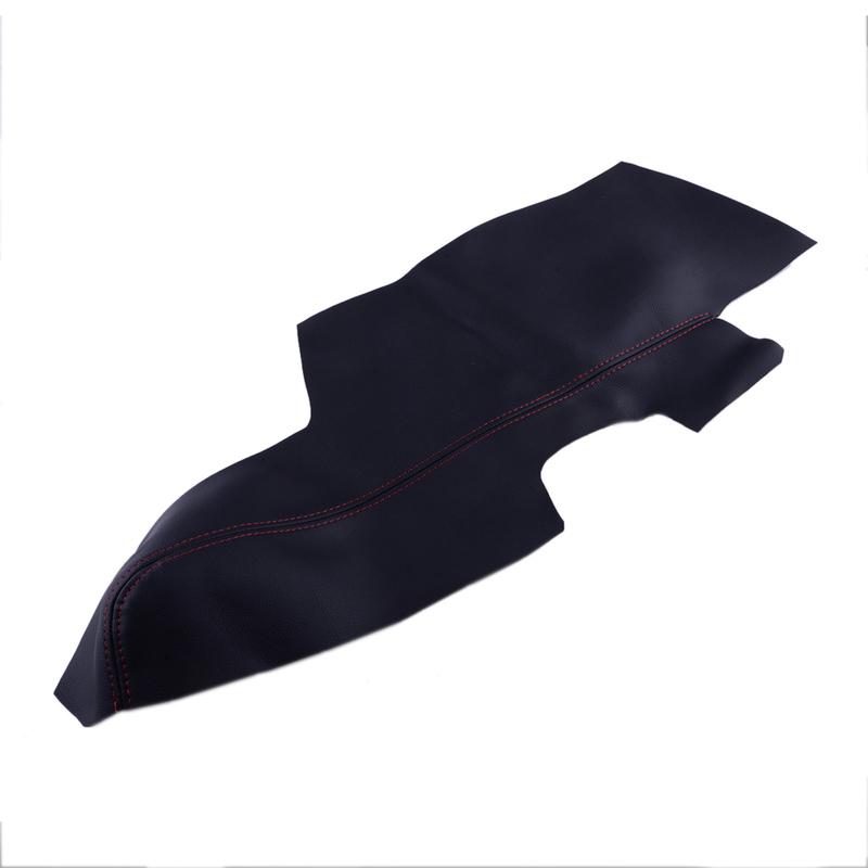 4Pcs Car erts Door Panel Armrest Cover Fit for Hyundai Santa Fe 2006 2007 2008 2009 2010 2011 2012 Black Artificial Leather