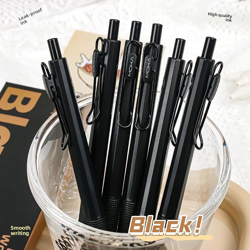 Creative Press Neutral Pen Signature Pen Black Pen Student Supplies Quick Drying Pen Stationery