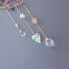 Butterfly Sun Catcher Ornament Indoor Outdoor Natural Stone Fake Crystal Butterfly Decoration Wall Window Hanging Fake Amethyst Butterfly Rainbow