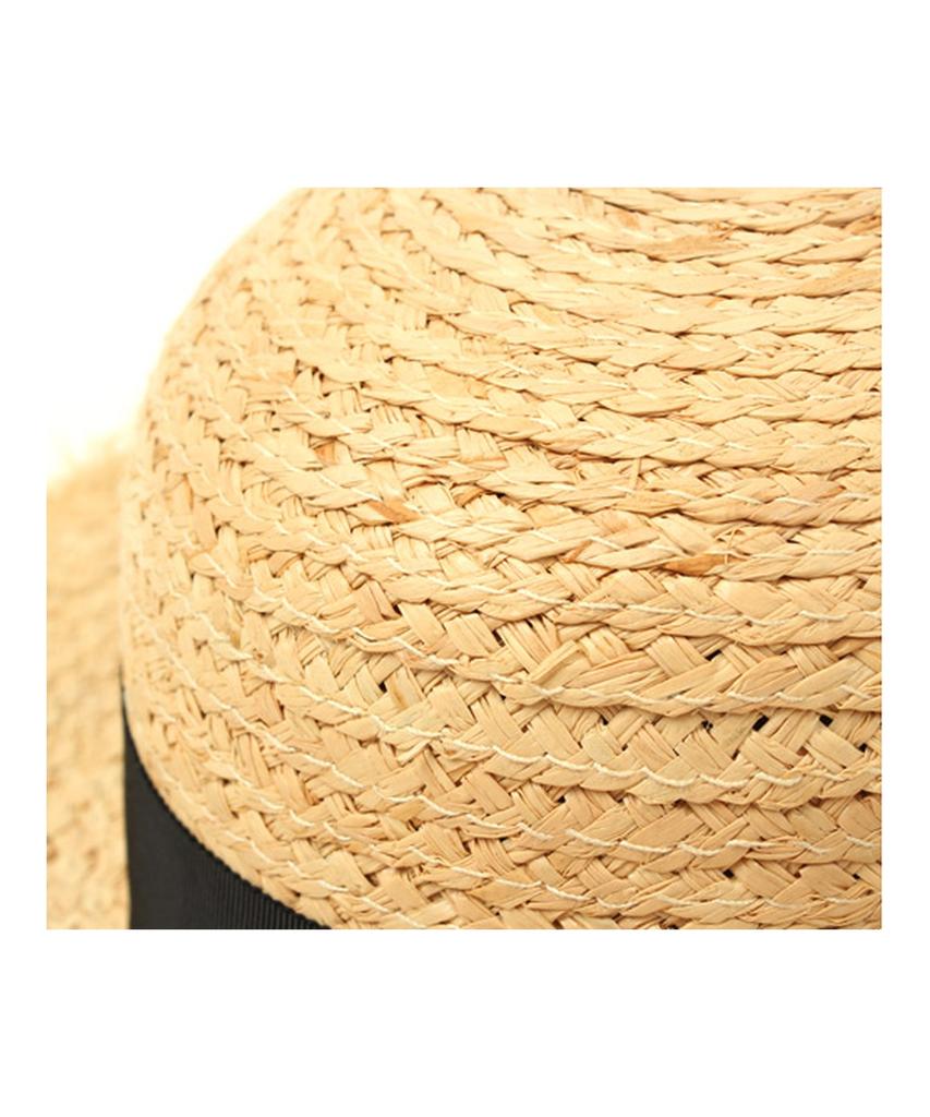 Yunibeosyeolkemiseuteuli Gdmt Round Natural Raffia Hat Panama Hat