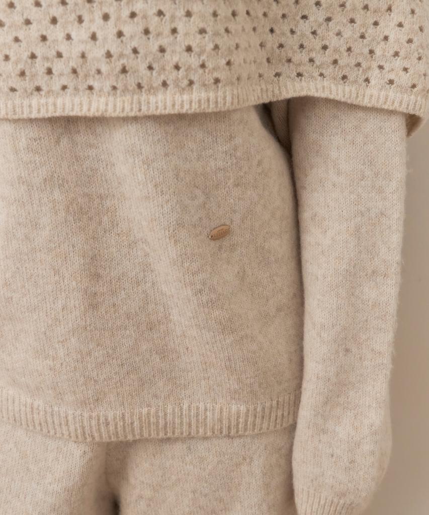 MAISONLEHAR Floating Knit Set (Round Neck Knit + Pants + Neck Warmer) 4 Colors