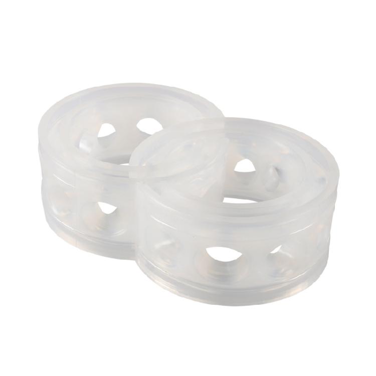 2Pcs White Car Shock Absorbers Spring Bumper Buffer Power Cushions Set Rubber 27mm