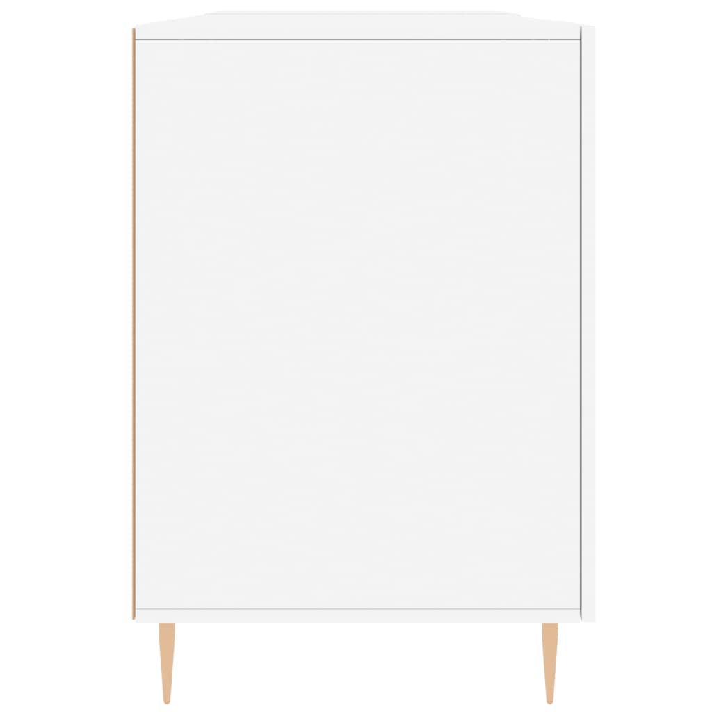White Desk 140 X 50 X 75 Cm Particleboard