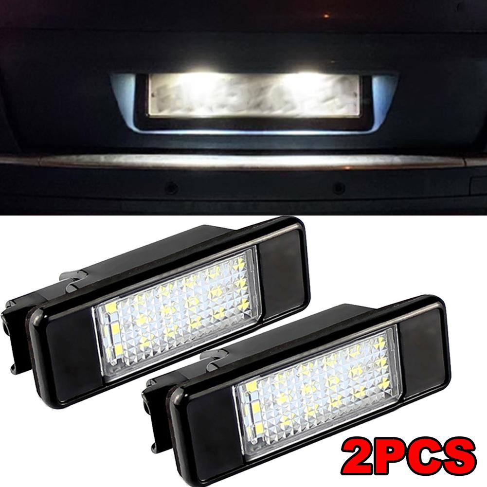 For Peugeot 106 1007 207CC 307 308 3008 406 508 607 2x Canbus LED Number License Plate Light Lamp for Citroën C2 C3 C5 C5 C6 C8