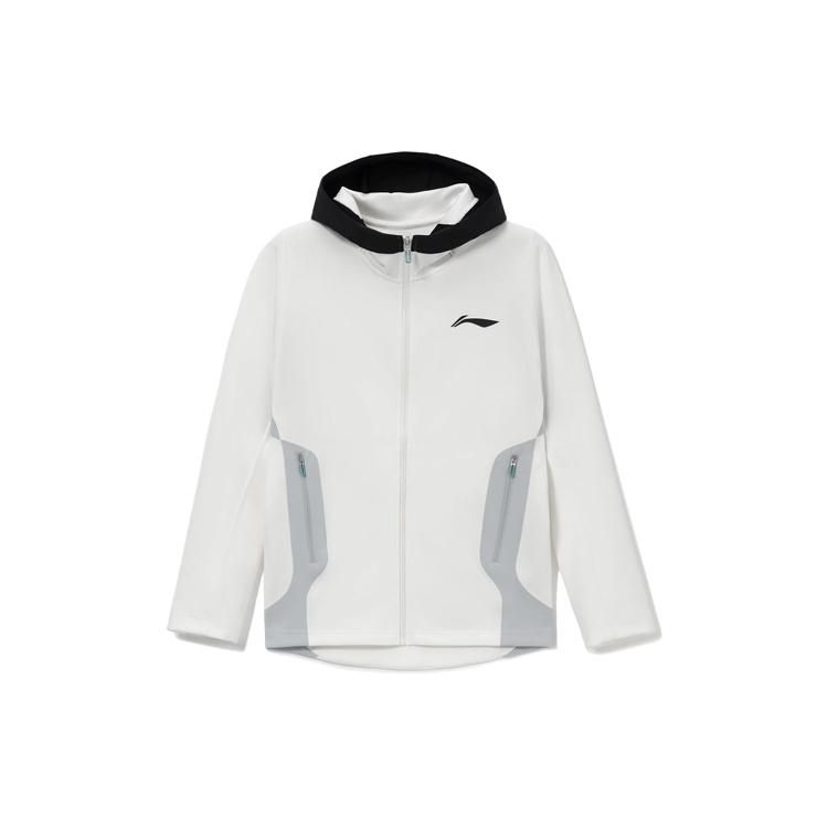 Li-Ning Professional Basketball Series Hooded Track Jacket  Autumn White  Unisex AWDS105-1 XXL