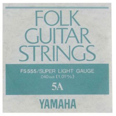FS555 5A Folk Guitar Strings Super Light Gauge 040 5 Strings Loose Yamaha [1 String]