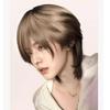 Handsome Anime Cos Wig Siamese Cat Short Gradient Hair Wolf-Tailed Mullet Head Wigs  for Boys