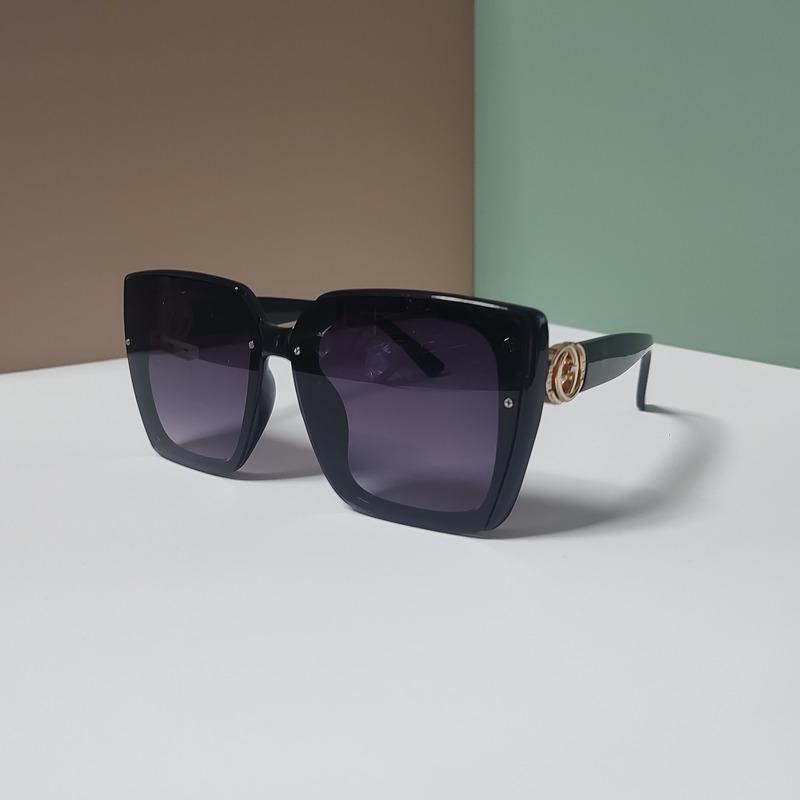 Luxury Glamour Brand Sunglasses For Women And Men Oversize Square Designer Sun Glasses Unisex Rimless Eyewear Uv400