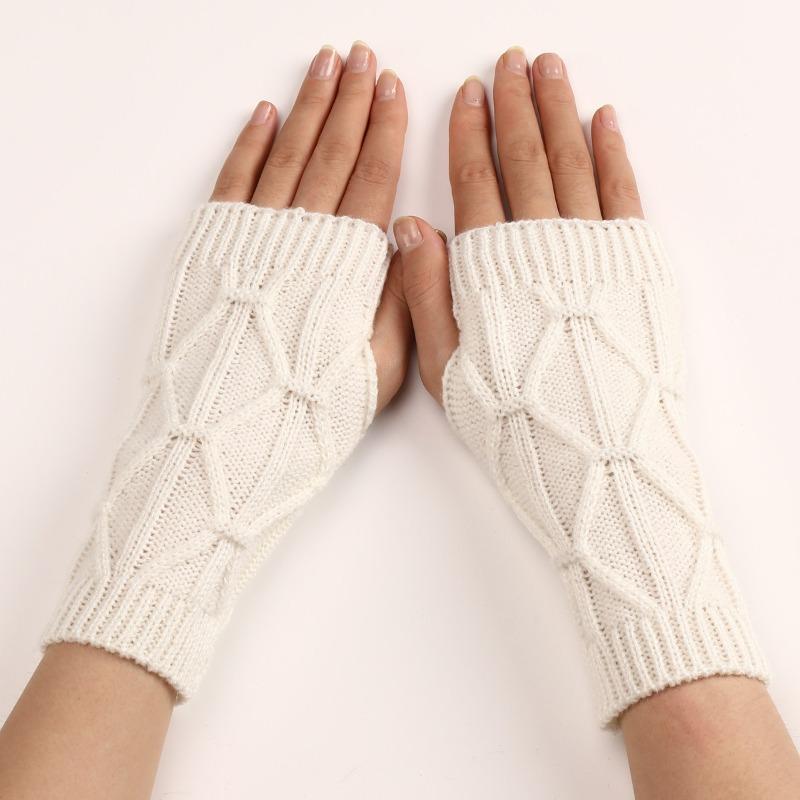 Botvotee Sleeves for Women Y2k Accessories Free Shipping Arm Warmers Short Sleeves Knitted Fingerless Gloves Winter Arm Guard