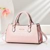 Women’s Light Luxury Shiny Crocodile Pattern Top Handle Bag, Elegant Shoulder Crossbody Purse For Middle-Aged Moms