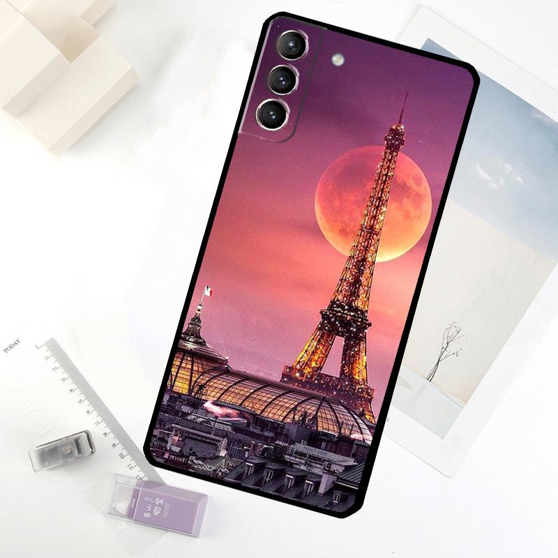 Paris Eiffel Tower France Phone Case For Samsung Galaxy S25 S26 Ultra S20 S21 S22 S23 S24 Ultra S10 Plus S25 FE Cover
