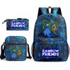 Rainbow Friends Surrounding Backpack Elementary School Student Starry Sky School Bag Three-piece Set