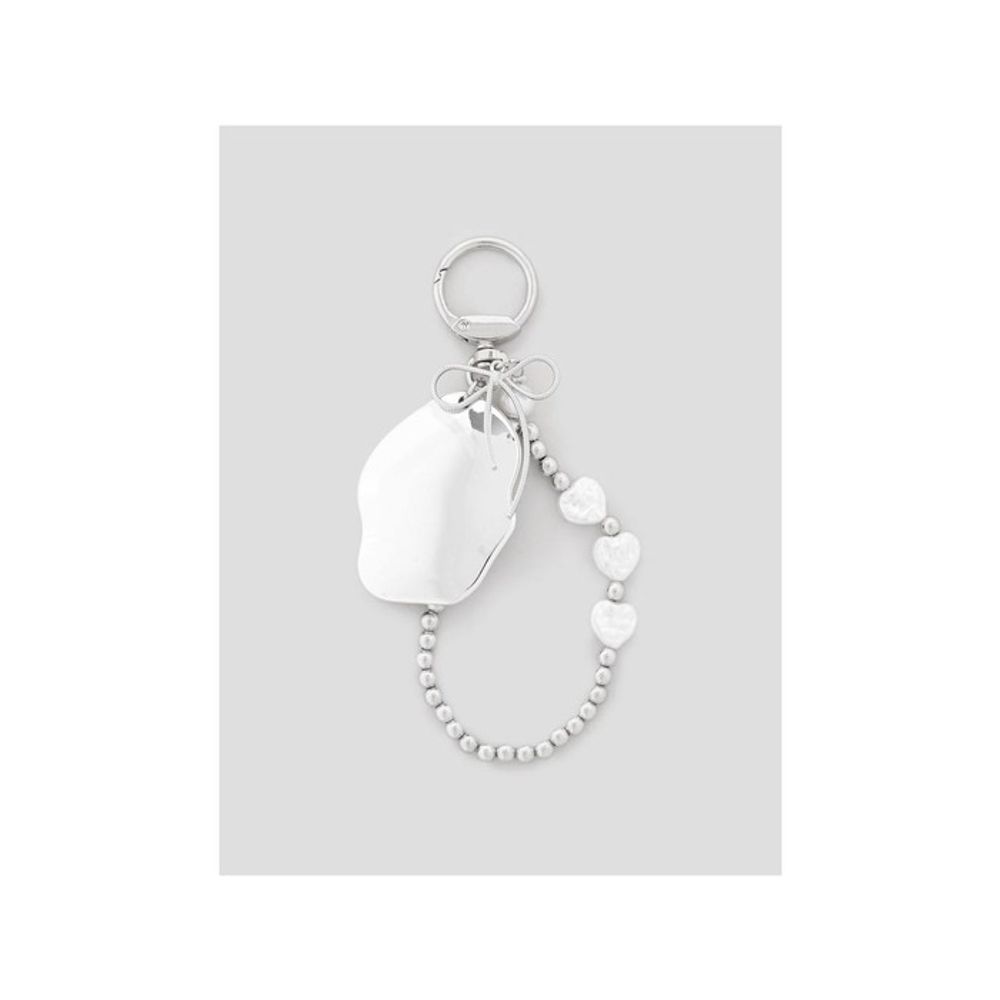 8SECONDS Ribbon Mirror Keychain Gray (19578ZWY13)