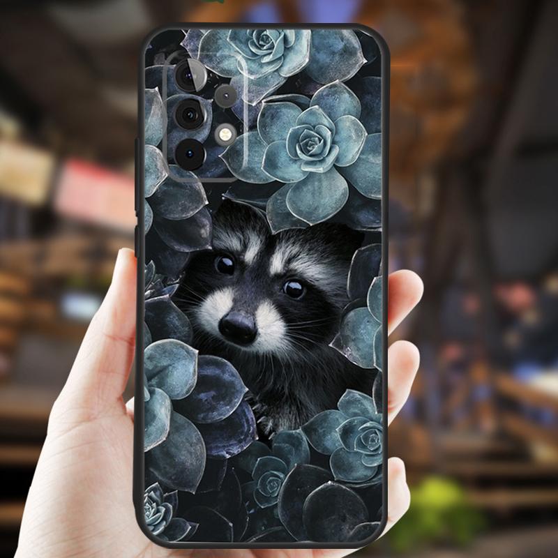 Süße Waschbär Hülle Für Samsung Galaxy A34 A06 A05 A32 A16 A55 A36 A26 A54 A14 A22 A52 A35 A15 A53 A13 A56