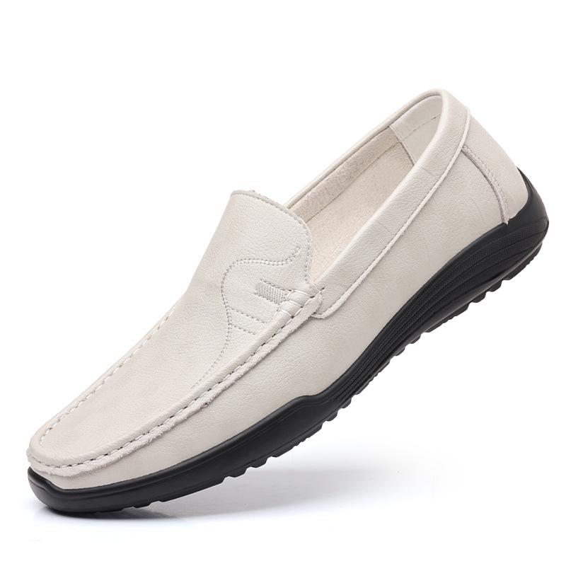 Men's Casual Leather Moccasins - 2025 Autumn, Breathable, Soft Sole, Slip-On Driving Shoes