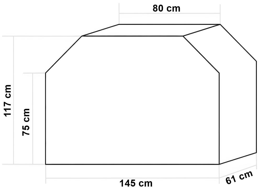 Pokrowiec Na Grill Godin L 145X117X61 Cm