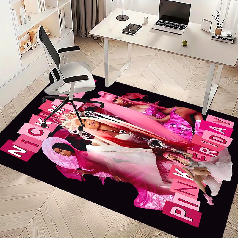 Nicki Minaj Printed Absorbent Washable Carpet, Non-Slip Bathroom Mats, Kitchen Rugs, Yoga Mat,Living Room Entrance, Camping Picnic Rugs