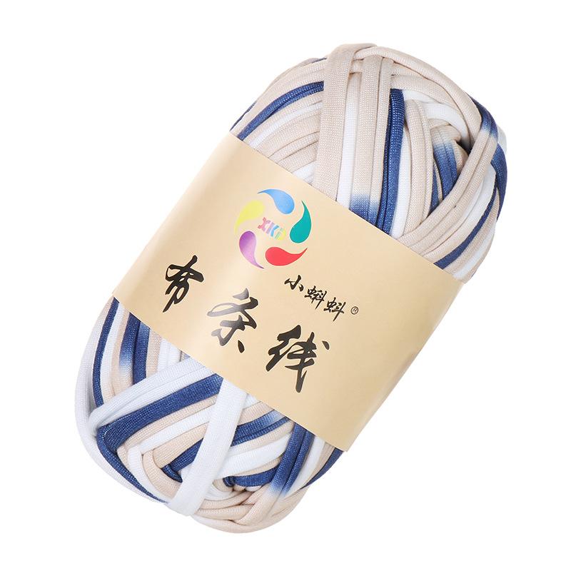Needlework Knitting Crochet Yarn Printed Fabric Strips Line Colorful Segment Dyed Fabric Strips Line Handmade Diy Knitting Yarn Ball