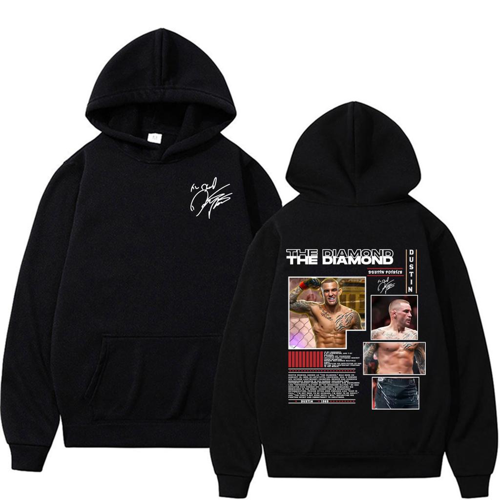 The Diamond Dustin Poirier Graphic Hoodie Men Women Fashion Violence Aesthetic Sweatshirts Hoodies Pullovers