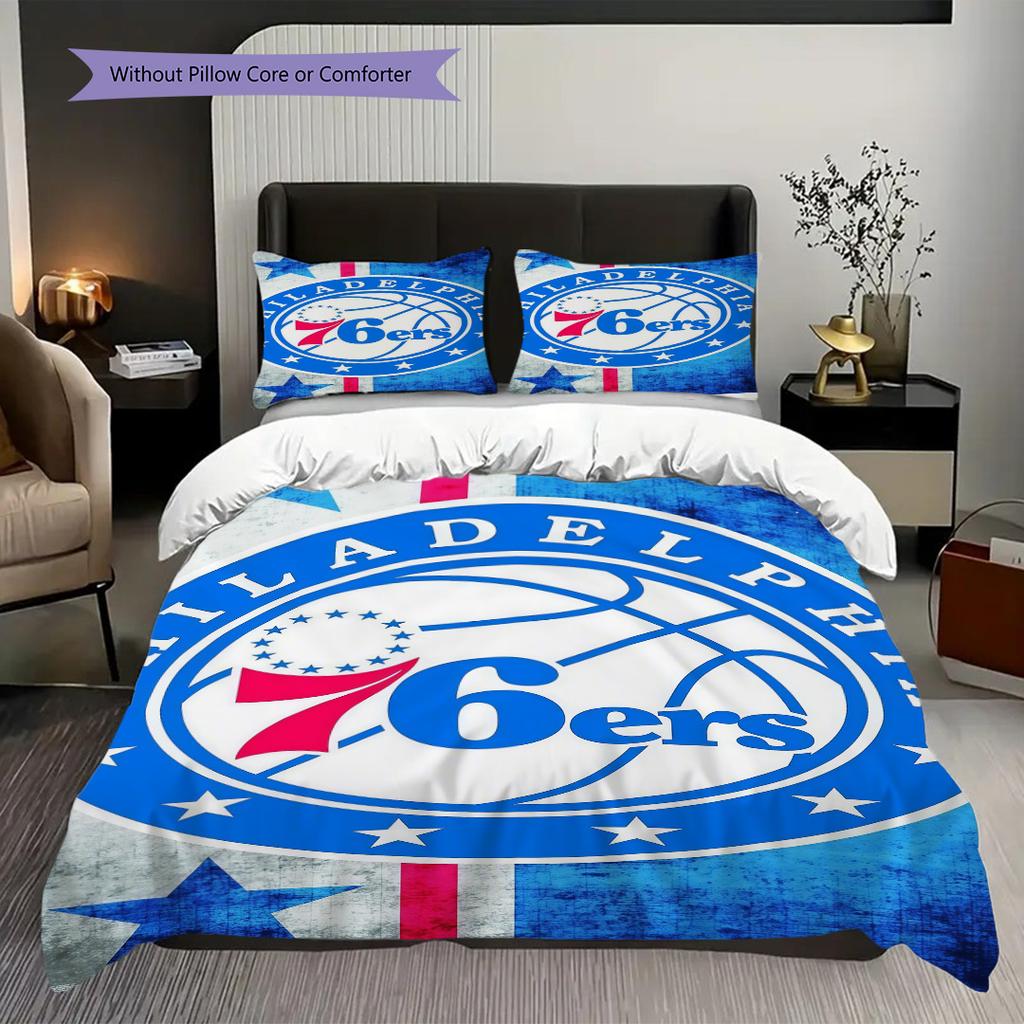Philadelphia ers Basketball Spirit Bedding(1 * duvet cover + 2 * pillowcase, without core)Christmas birthday gift Duvet cover and pillowcase