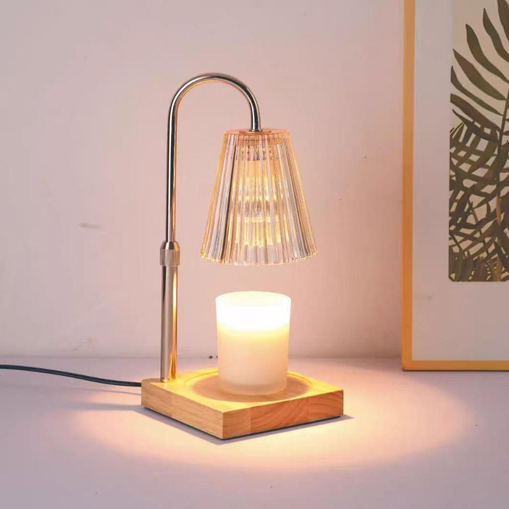 Verstellbare Aroma-Lampe mit Wachsschmelzer und Timer - Dimmbare Schreibtisch- und Ambientebeleuchtung