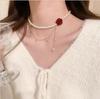 Gentle~ Mermaid Tears Pearl Necklace Female Tide Niche Light Luxury High Design Love Clavicle Chain